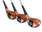 Left-handed Persimmon Wood Set Jc Higgins 8089 1W,3W,4W Magna Power Steel Hcs. Fixed Price $142.36.