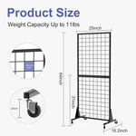 1 Movable 2'X5.5' Gridwall Panel Racks - Perfect For Retail Displays. Fixed Price $114.97.