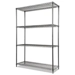 Alera Wire Shelving Starter Kit 4SHELF 48X18X72 Black Anthracite ALESW504818BA. Fixed Price $175.87.