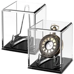 Marsui 2 Pcs Pocket Watch Display Case Acrylic Stand Cube Transparent. Fixed Price $24.99.