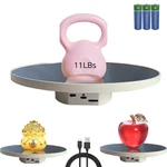 Jayegt Motorized Rotating Display Stand, 10INCH /11LBS Load ,mirror White. Fixed Price $30.92.