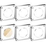 2 Pack Challenge Coin Display Holder Stands Case Square Shape Acrylic Capsule.... Fixed Price $23.61.