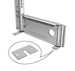 Lozier Base Bracket Anchor Plate Silver. Fixed Price $13.99.