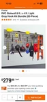Proslat 8 X 4 Slatwall Pvc, With 20PC Hook Set. Fixed Price $85.00.