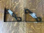 Black Decorative Wall Brackets For Shelves. Heavy Duty From Lowe. Fixed Price $12.00.