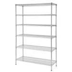 Hdx 6-TIER Heavy Duty Steel Wire Shelving Unit Chrome 48 In. 72. Fixed Price $124.95.