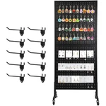 Nectacol 2'X 5' Standing Pegboard Display With T-base, 1-PACK Black,. Fixed Price $113.72.