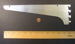 Capitol #2302-12" Shelf Bracket, Steel, Heavy Duty, Satin Zinc-plated. Fixed Price $13.95.