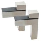 2PCS Adjustable Glass/wood Shelf Bracket, Brushed Nickel Wall Mount Bra.... Fixed Price $9.39.