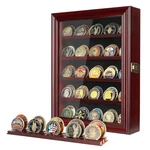 Coin Display Case Cabinet Rack Holder Shadow Box With Glass Door Asmileindeep. Fixed Price $54.49.