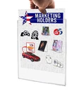Sign Holder Tru-vu Clear Display Letter Size 8.5" X 11" Wall Mount Load Qty 25. Fixed Price $374.99.