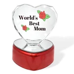 Banberry Designs World's Best Mom Lighted Heart - Up Led Crystal .... Fixed Price $27.71.