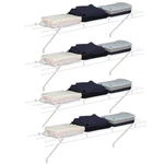 Haushof 4-PACK 4FTX12IN Heavy Duty Closet Shelves Wall Mounted Wire Shelving New. Fixed Price $98.99.