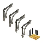 Nach Half Round Wall Mount Shelf Bracket, Decorative Brackets For Shelving, Heav. Fixed Price $47.98.