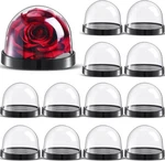 Zhengmy 12 Pcs Plastic Dome Display Case Cloche Bell Jar With Black And Clear. Fixed Price $27.46.