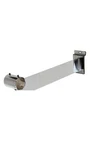 1 Inch Chrome Round Hangrail Bracket For Slatwall - Set Of 3. Fixed Price $30.81.