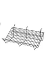 Sswbasics 24" X 12" 6" Black Downslope Grid Shelf For Slatwall & Wire. Fixed Price $45.51.