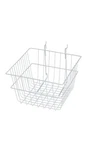 Sswbasics 12" X 8" White Mini Grid Basket For Slatwall & Wire. Fixed Price $35.85.