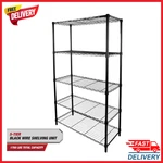 Hyper Tough 5 Tier Wire Shelving Unit Heavy Duty Storage Rack Black. Fixed Price $90.99.