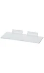 Sswbasics Clear Plastic Slatwall Shelves, Pack Of 5 - 10 X 4. Fixed Price $22.48.