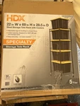 Hdx Steel Wire Garage Storage Bin Rack With Casters For 27 Gal. Totes Black. Fixed Price $65.00.