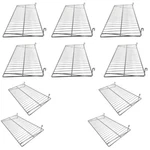 10 Pc Chrome 24'' 12'' Wire Flat Shelf Shelves Gridwall Display Fixture. Fixed Price $181.99.
