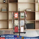 Black Greeting Rack Spins 24 Pocket Retail Display 5" X 7 Cards Sign Holder. Fixed Price $55.54.