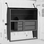 42"WX46"HX13"D Van Shelving W/ Drawers Ford Transit,promaster,express,nv. Fixed Price $418.00.