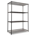 Alera Nsf Certified Industrial 4-SHELF Wire Shelving Kit, 48W X 24D 72H, Black. Fixed Price $201.87.