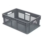 Akro-mils 37678GREY Vented & Stackable Straight Wall Storage Container, 13.3. Fixed Price $31.75.