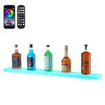 Uimoso Wall Mounted Lighted Liquor Bottle Display Home Bar Shelf 40" 1-STEP. Fixed Price $49.90.