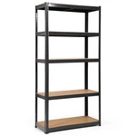 Costway 72" Heavy Duty Storage Shelf Steel Garage Rack 5 Level Adjustable Black. Fixed Price $54.99.