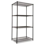 Alera Nsf Certified Industrial 4-SHELF Wire Shelving Kit 36WX24DX72H Black. Fixed Price $185.36.