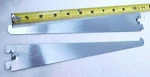 Pack -kason #123 Shelf Bracket, 10", Steel, Bright Zinc Finish, Wedge Fit (es). Fixed Price $12.99.