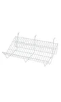 Sswbasics 24" X 12" 6" White Downslope Grid Shelf For Slatwall & Wire. Fixed Price $45.51.