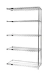Quantum Storage Systems AD86-1236C-5 Wire Shelf Add-on Kit Chrome 86IN. Fixed Price $452.92.