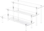 3 Tier Acrylic Display Risers, Large Perfume Organizer Stand, Clear. Fixed Price $8.99.