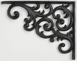 Decorative Cast Iron Shelf Bracket 9.38" Heavy-duty Ornate Wall Support Scroll. Fixed Price $11.97.