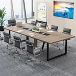 8FT Office Conference Table Wooden Large Meeting Podcast For 10 People. Fixed Price $349.99.