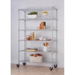 Trinity 6-TIER 48 X 18 72 Wire Shelving Commercial Storage Rack Wheels Nsf. Fixed Price $325.77.