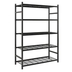 Tujurich Storage Shelves, 5-TIER Metal Shelving 36.4" X 11.8" 68.3", Black. Fixed Price $71.19.