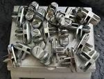 20 Pcs Chrome Way Glass Cube Connector Clips, 3/16" Shelf. Fixed Price $19.95.