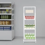 Retail Display Stand Storage Shelf With Wheels Store Shelving Organizer. Fixed Price $75.79.