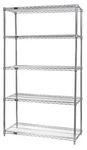 Quantum Storage Systems WR54-2448C-5 Wire Shelf Starter Kit Chrome 54IN. Fixed Price $684.55.