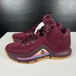 Adidas 'j Wall 2.0' Basketball Shoe - 8 #B39529 Suede Burgundy New Read. Fixed Price $54.99.
