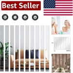 Stylish Self-adhesive Long Acrylic Mirror Tiles 2''X20'' Frameless Set Of 10. Fixed Price $32.99.