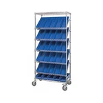 Quantum MWRS-7-104 Nsf Shelf Chrome Mobile Bin Systems Wire Shelving Unit -.... Fixed Price $1364.87.