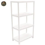 Hdx 4-TIER Plastic Garage Storage Shelving Unit, Gray. Fixed Price $67.99.