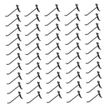 Wire Metal Hanger Retail Long Gridwall Hooks Panel Display 50 Pc Black 4''. Fixed Price $48.77.