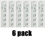 Closetmaid 280800 60" White Heavy Duty Metal Shelf Track Standard - Pack. Fixed Price $144.97.